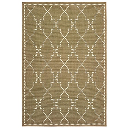 Oriental Weavers 2 ft. 3 in. x 7 ft. 6 in. Marina Runner Rug Tan M7765Y067230ST